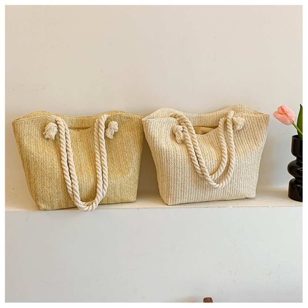 Women'S Raffia Bags - Nouveau sac de plage d'été grande