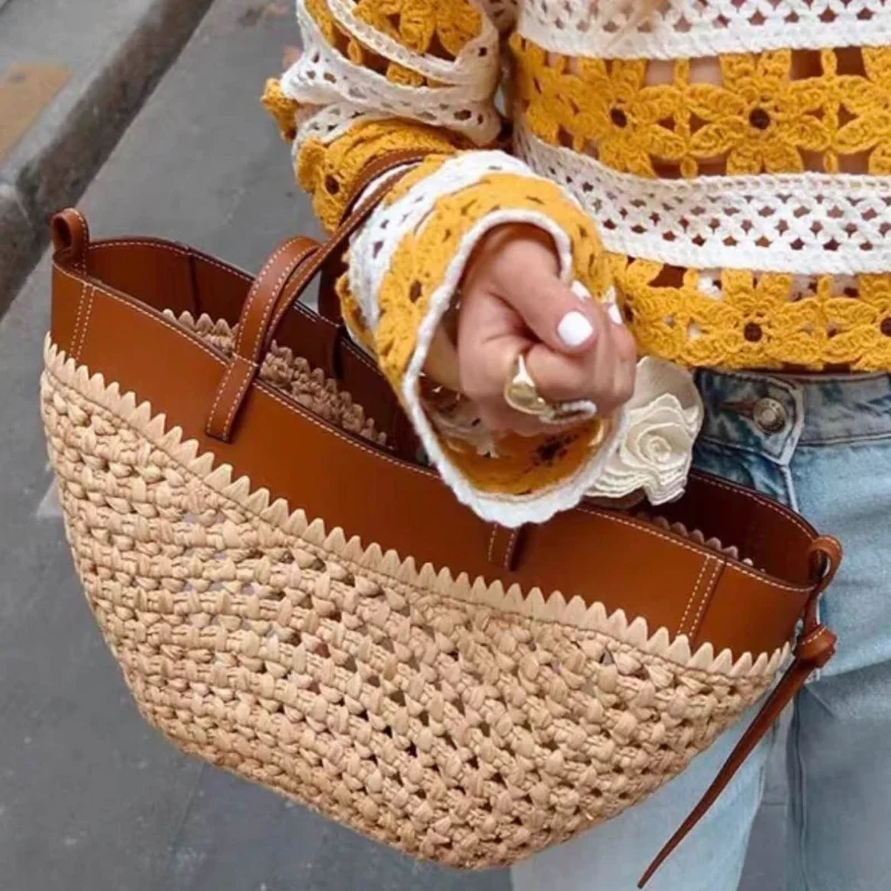Sac de plage tissé creux de ma - Women Bags On Sale avis et prix