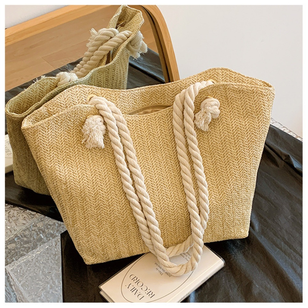 Nouveau sac de plage d'été gra - Women'S Raffia Bags avis et prix
